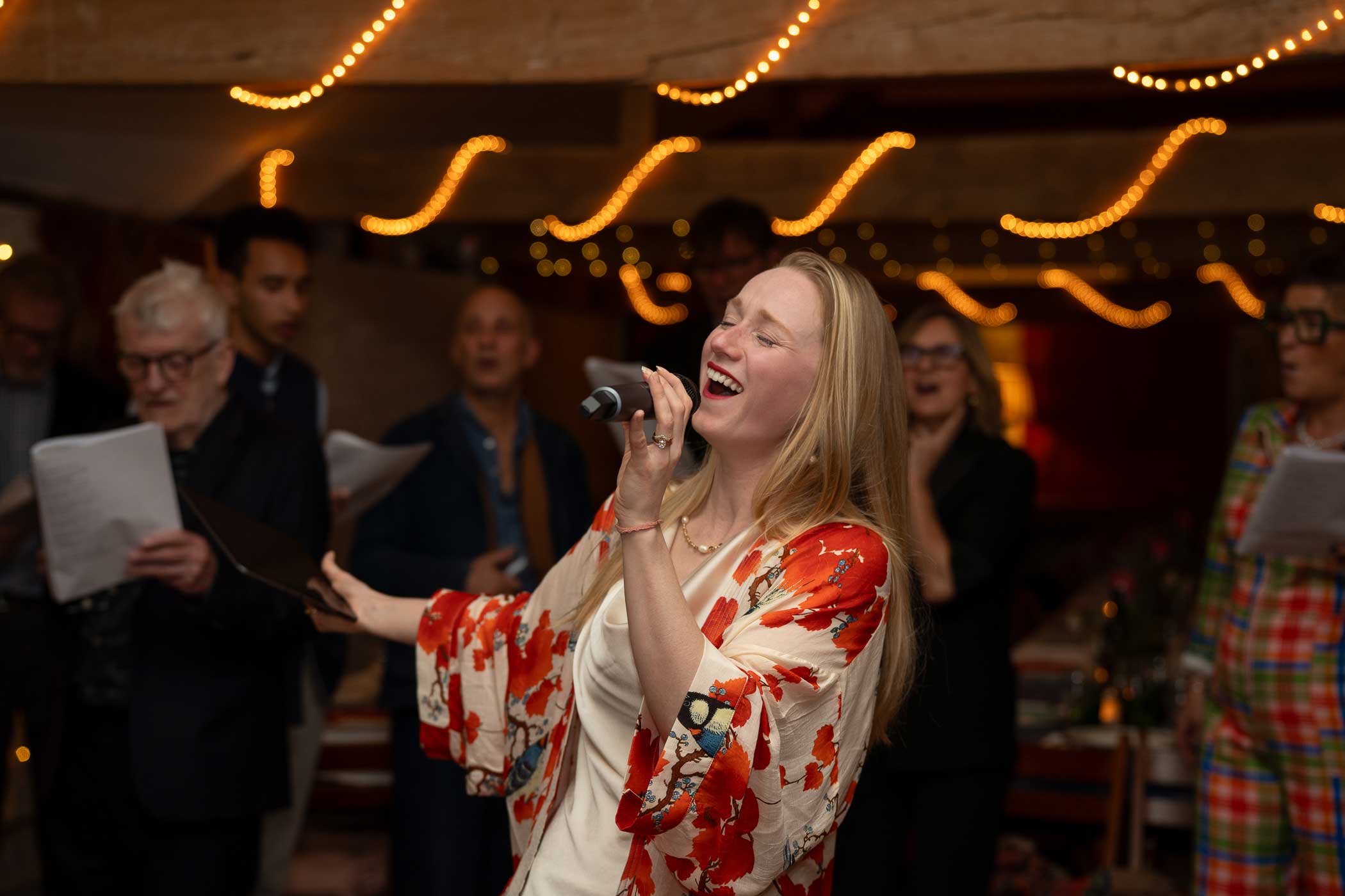 Singalong in Abbotstone Barn